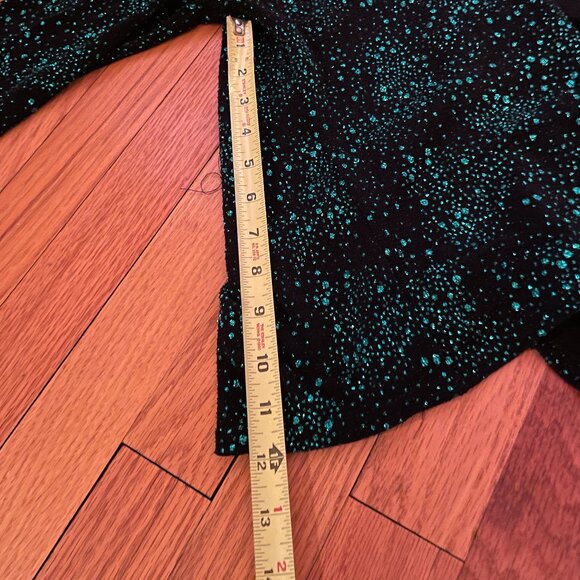 ONYX NITE Black & Emerald Green 2 pc Jacket / Top Women's Set, Made in USA - Picture 12 of 15